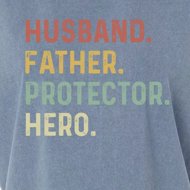 Husband Father Protector Hero Proud Dad Daddy Grandpa Papa Cool Gift Garment-Dyed Women's Muscle Tee