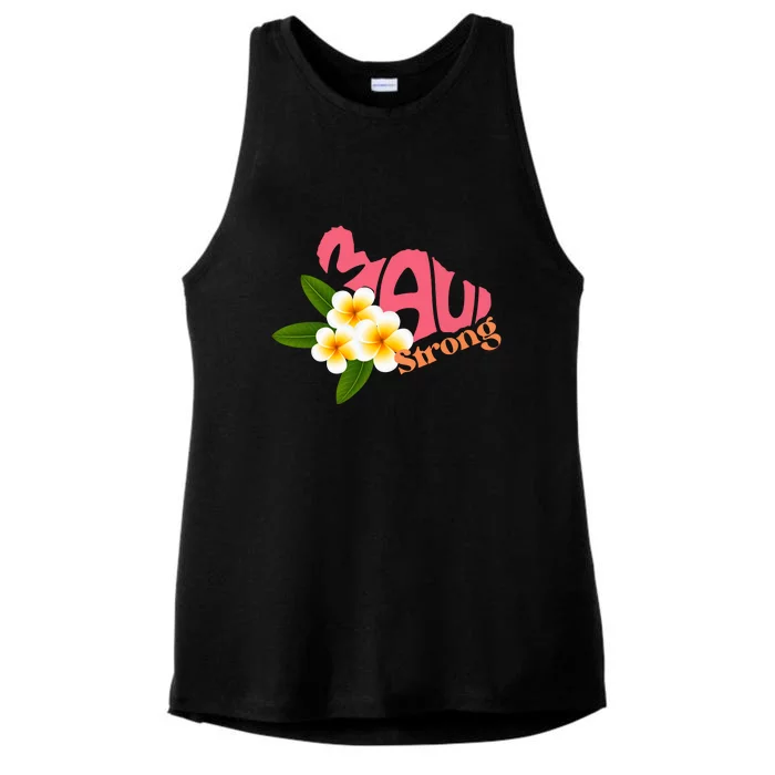 Hawaii Fires Pray For Maui Hawaii Strong Gift Ladies Tri-Blend Wicking Tank