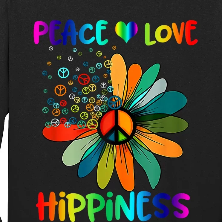 Hippie Flower Peace Soul Love Happy Long Sleeve Shirt