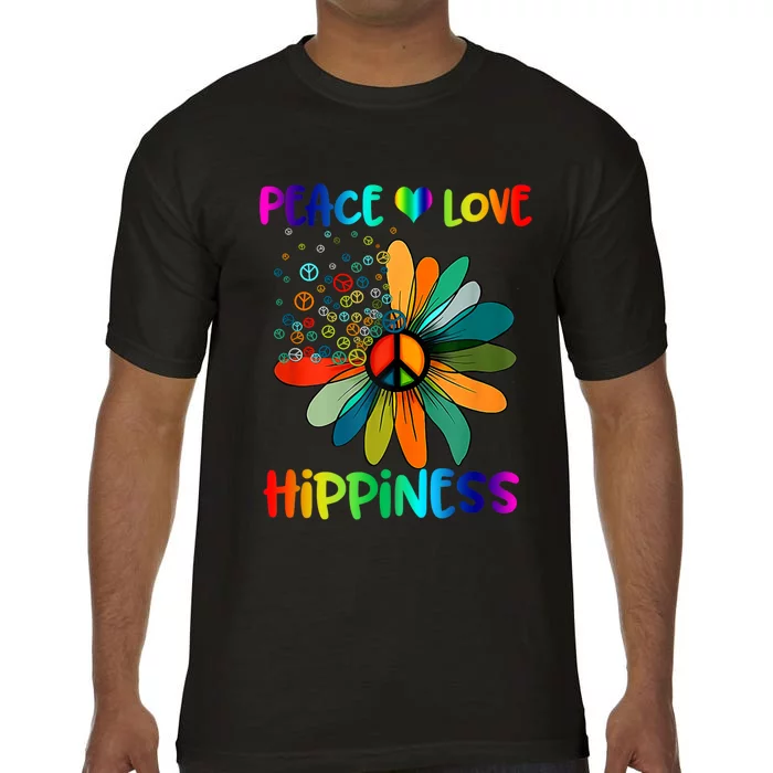 Hippie Flower Peace Soul Love Happy Comfort Colors T-Shirt