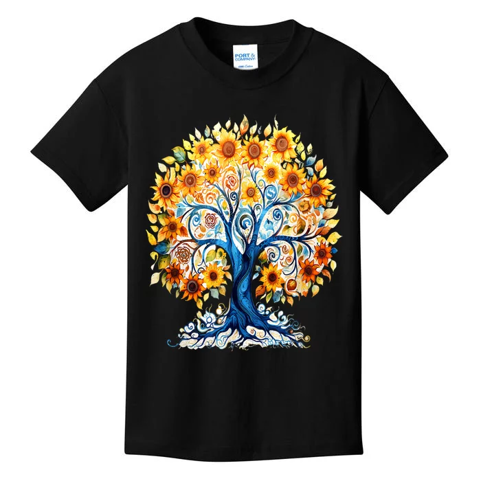 Hippie Flower Peace Soul Love Happy Kids T-Shirt