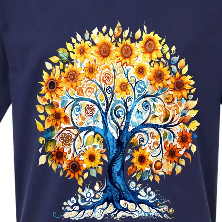 Hippie Flower Peace Soul Love Happy Sueded Cloud Jersey T-Shirt