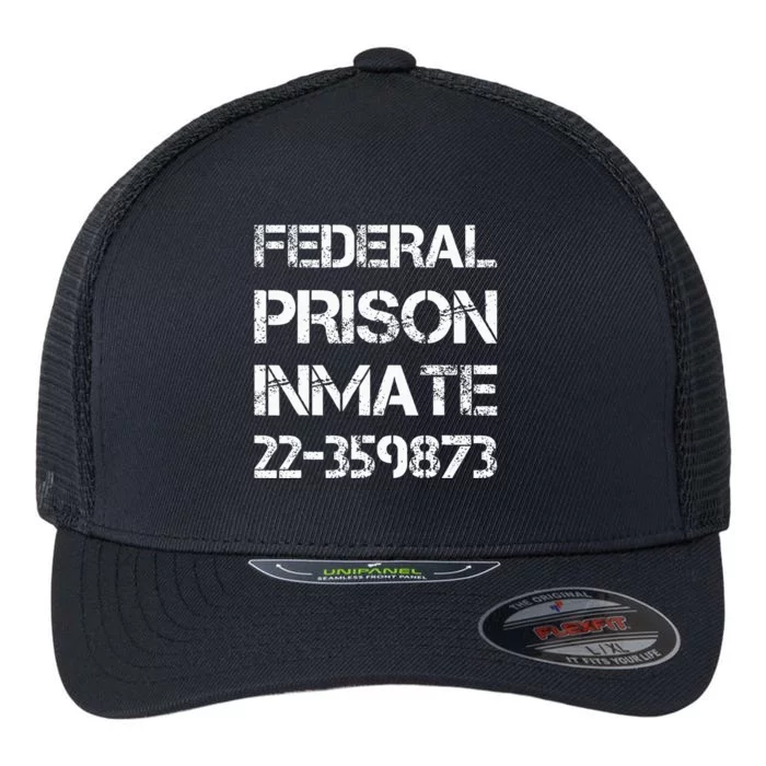 Halloween Federal Prison Jail Inmate Prisoner Costume Flexfit Unipanel Trucker Cap