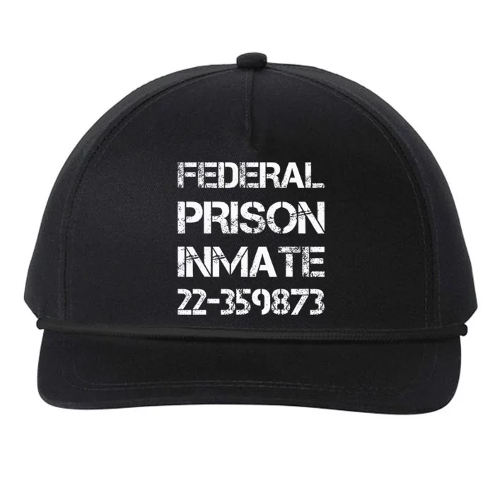 Halloween Federal Prison Jail Inmate Prisoner Costume Snapback Five-Panel Rope Hat