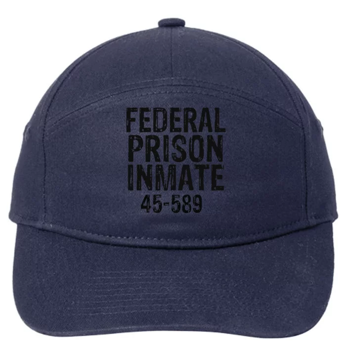 Halloween Federal Prison Inmate Prisoner Costume 7-Panel Snapback Hat