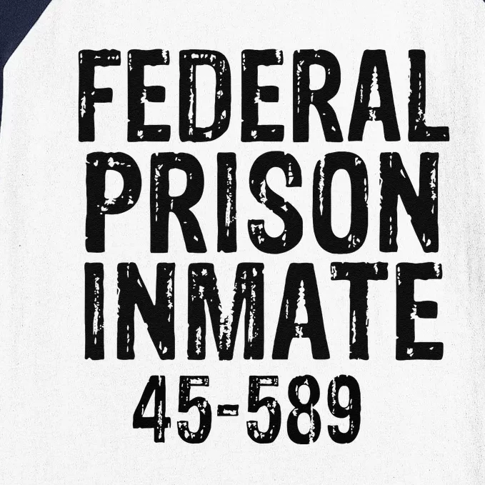 Halloween Federal Prison Inmate Prisoner Costume Baseball Sleeve Shirt