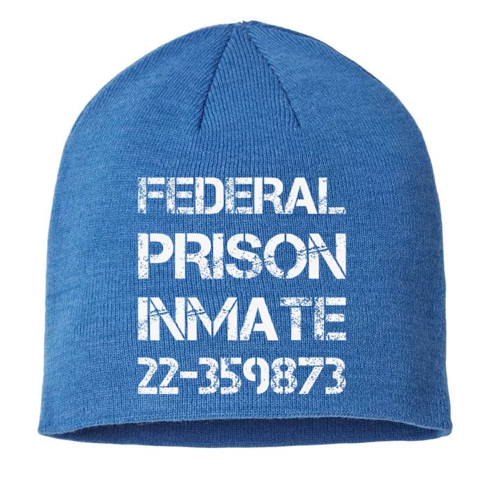 Halloween Federal Prison Jail Inmate Prisoner Costume 8 1/2in Sustainable Knit Beanie