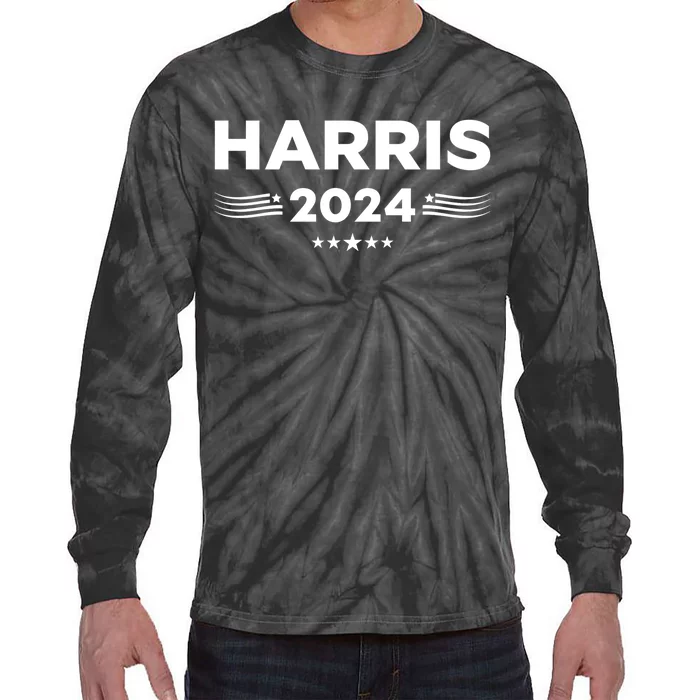 Harris For President 2024 Tie-Dye Long Sleeve Shirt