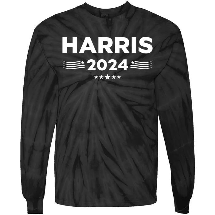 Harris For President 2024 Tie-Dye Long Sleeve Shirt