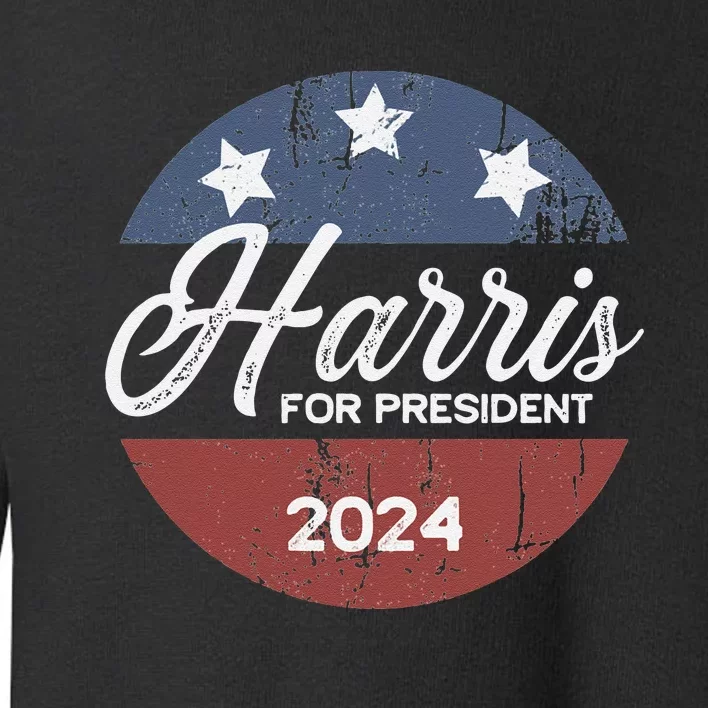 Harris For President Kamala Harris For President Toddler Sweatshirt