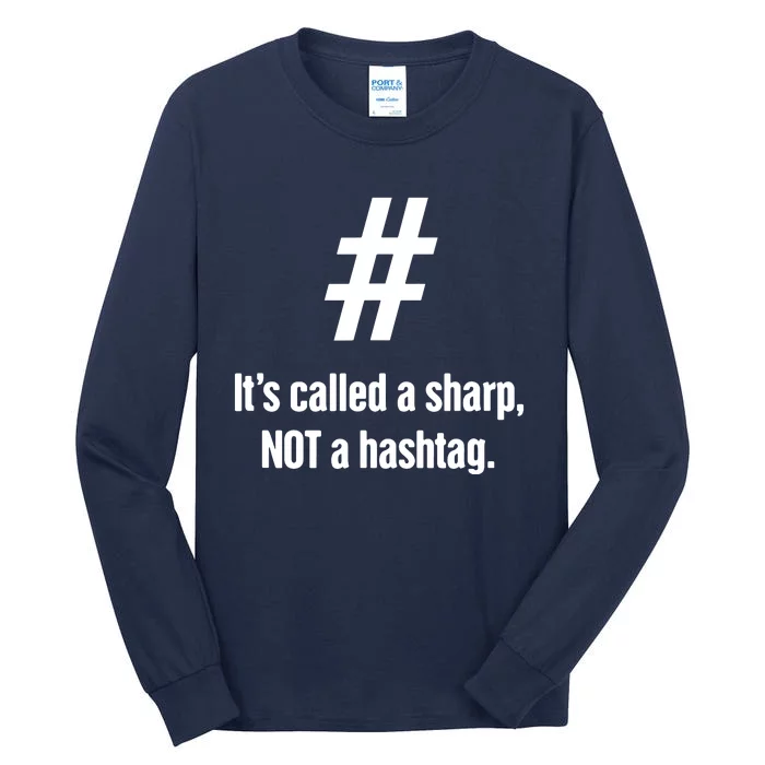 Hashtag Funny Piano Player Piano Teacher Tall Long Sleeve T-Shirt