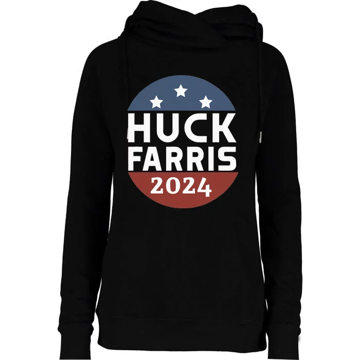 Huck Farris Pro Trump Pro Freedom Kamala Is Not My President Womens Funnel Neck Pullover Hood