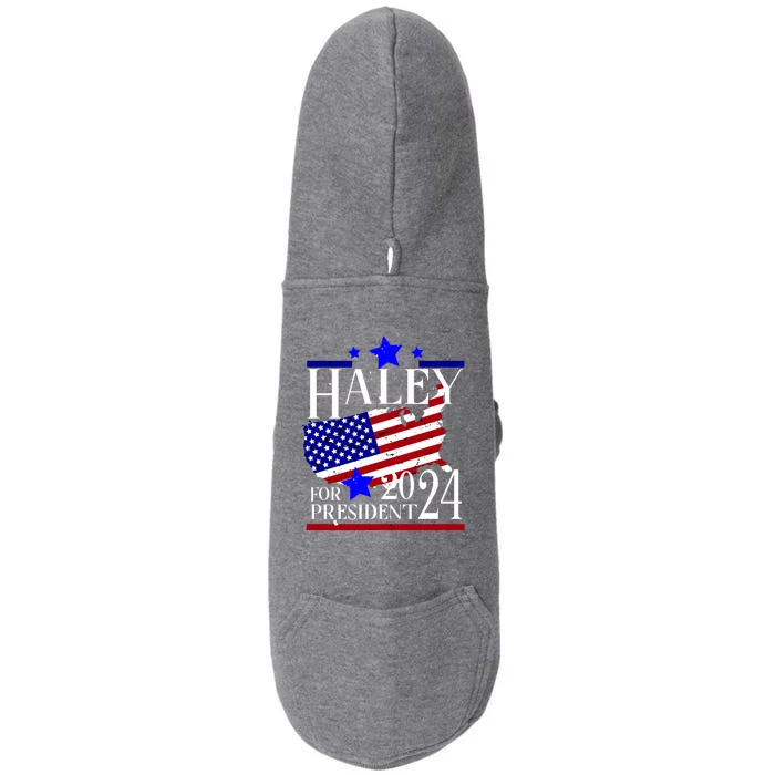 Haley For President 2024 Doggie 3-End Fleece Hoodie