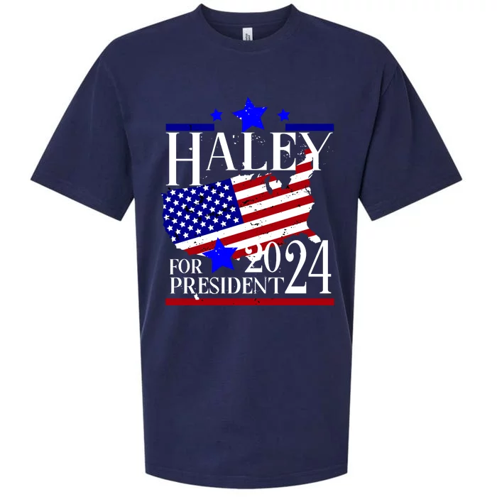 Haley For President 2024 Sueded Cloud Jersey T-Shirt