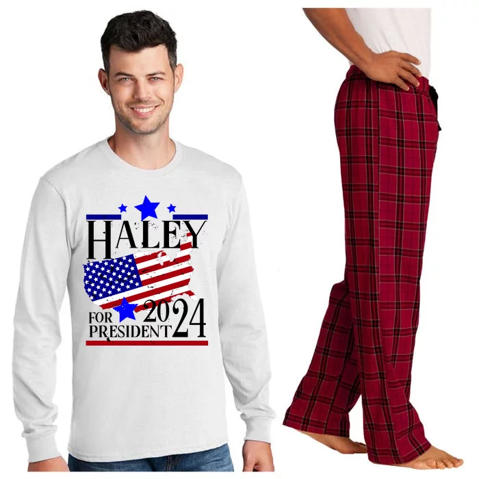 Haley For President 2024 Long Sleeve Pajama Set