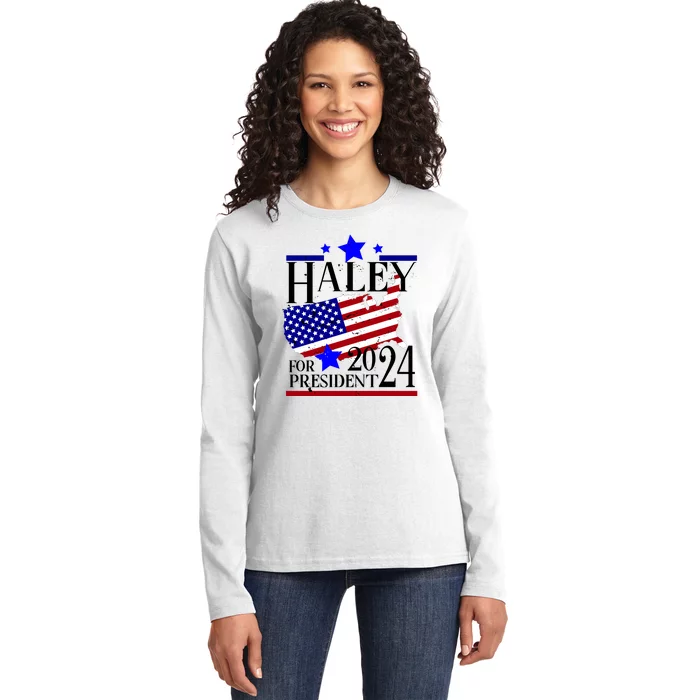 Haley For President 2024 Ladies Long Sleeve Shirt