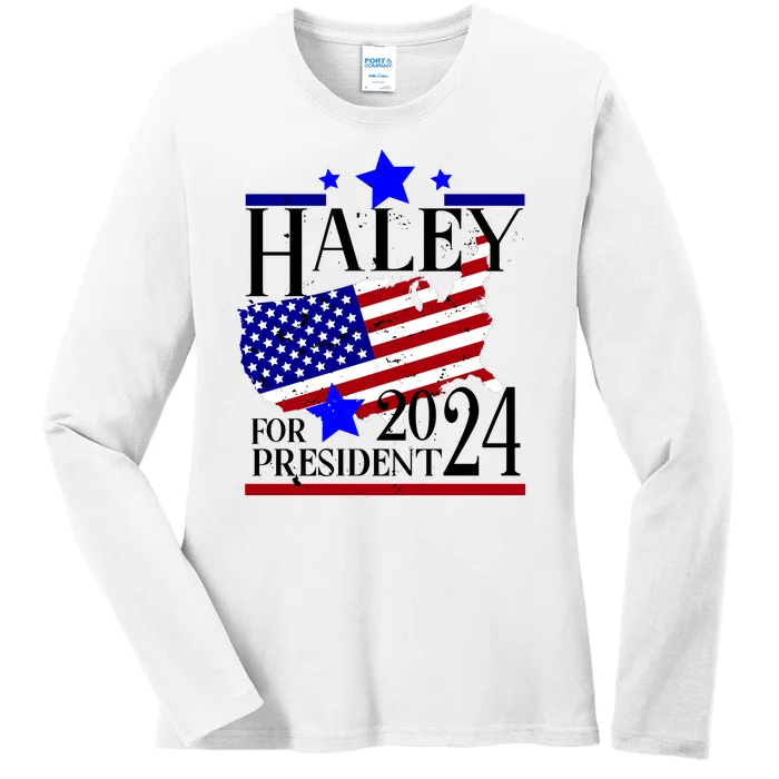 Haley For President 2024 Ladies Long Sleeve Shirt