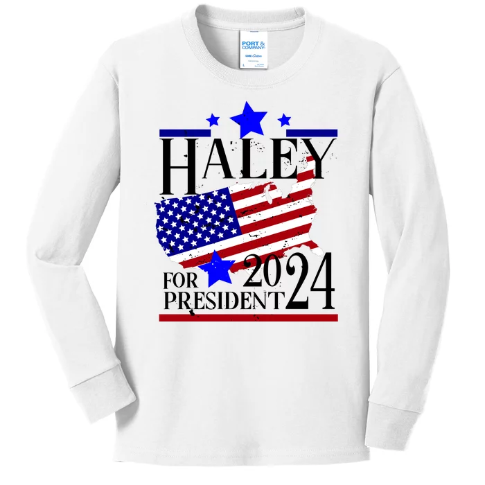 Haley For President 2024 Kids Long Sleeve Shirt