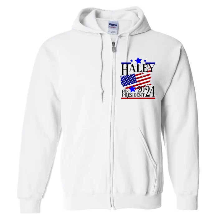 Haley For President 2024 Full Zip Hoodie