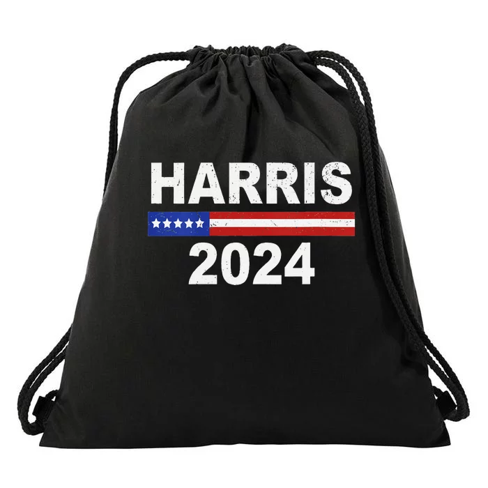 Harris For President Election Kamala Harris 2024 V Neck Drawstring Bag