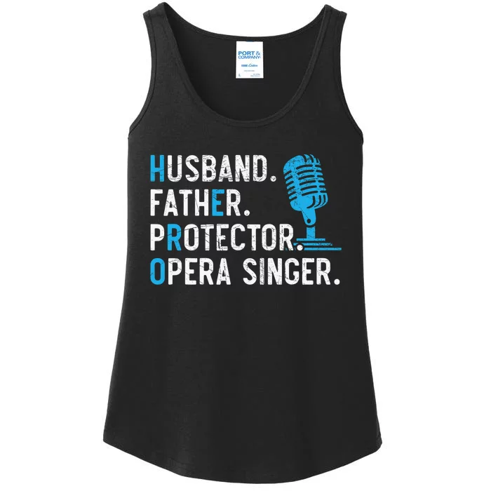 Husband Father Protector Opera Singer Singing Ladies Essential Tank