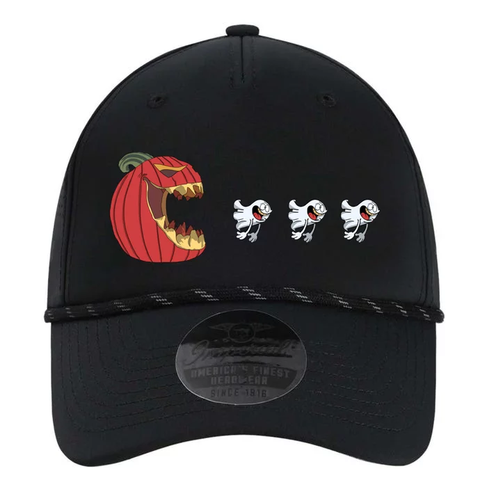 Halloween Funny Pumpkin Eating Ghosts Gift For Spooky Gamer Cool Gift Performance The Dyno Cap