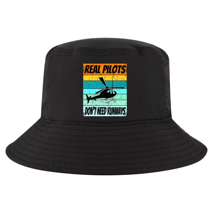 Helicopter For Real Pilots Dont Need Runways Cool Comfort Performance Bucket Hat