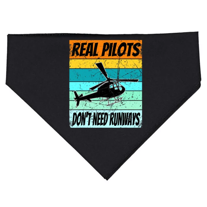 Helicopter For Real Pilots Dont Need Runways USA-Made Doggie Bandana