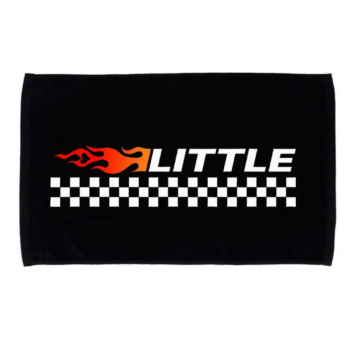 Heart Flame Race Car Big Little Sorority Reveal For Little Microfiber Hand Towel