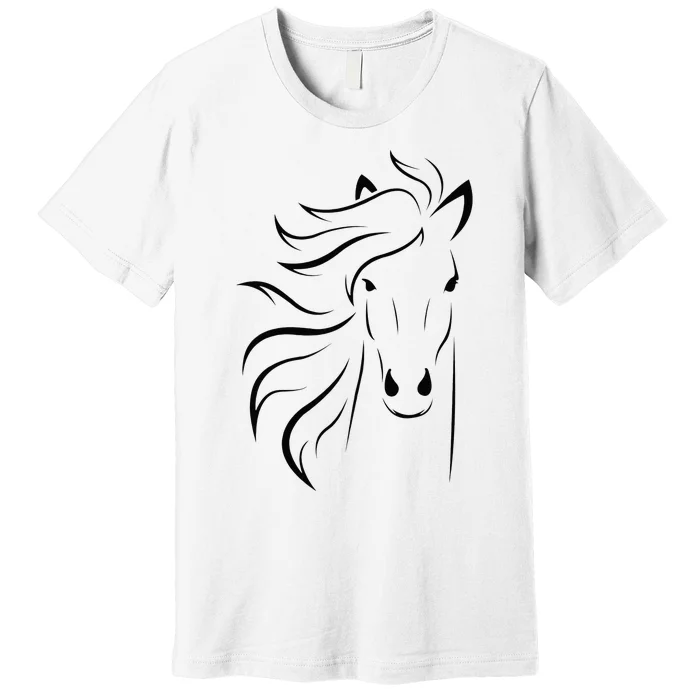 horse for riders and horse lovers Premium T-Shirt