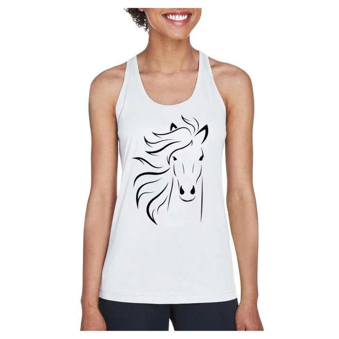 horse for riders and horse lovers Women's Racerback Tank