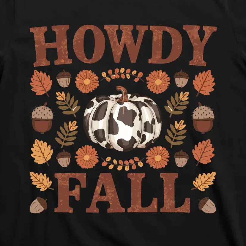 Howdy Fall Rustic Autumn Theme T-Shirt