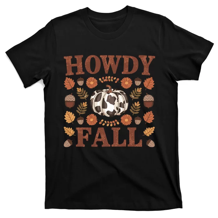 Howdy Fall Rustic Autumn Theme T-Shirt