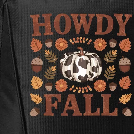 Howdy Fall Rustic Autumn Theme City Backpack