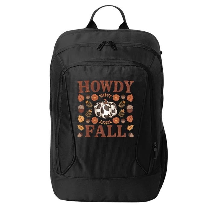 Howdy Fall Rustic Autumn Theme City Backpack