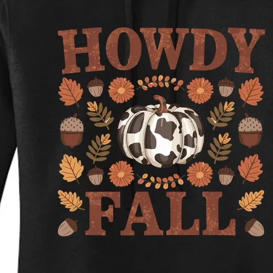 Howdy Fall Rustic Autumn Theme Women's Pullover Hoodie