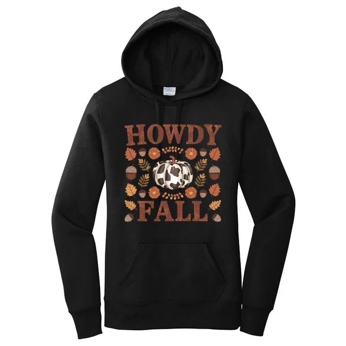 Howdy Fall Rustic Autumn Theme Women's Pullover Hoodie