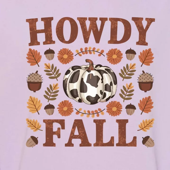 Howdy Fall Rustic Autumn Theme Garment-Dyed Sweatshirt