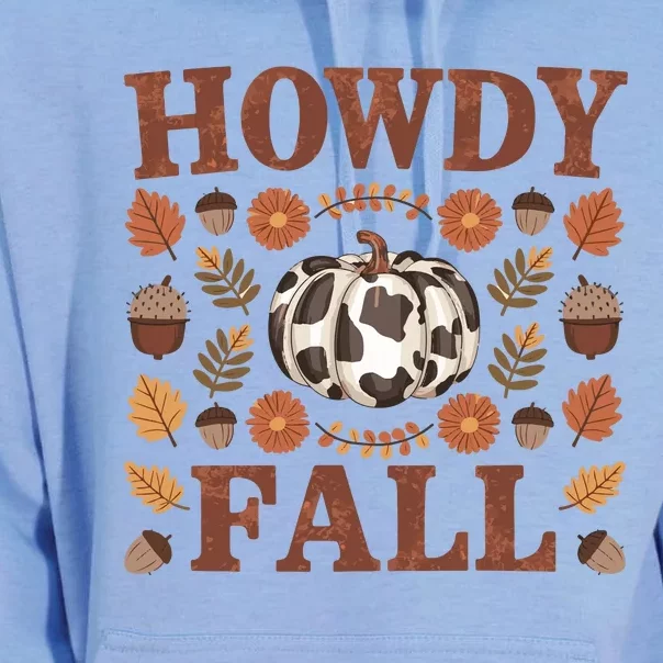 Howdy Fall Rustic Autumn Theme Unisex Surf Hoodie