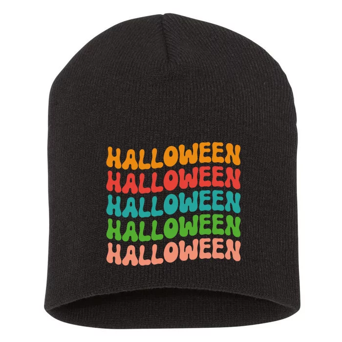 Halloween Festive Retro Gift Short Acrylic Beanie