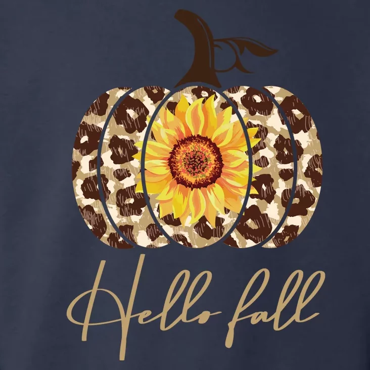 Hello Fall Sunflower Pumpkin Toddler Hoodie