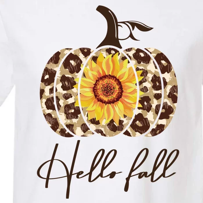 Hello Fall Sunflower Pumpkin Garment-Dyed Heavyweight T-Shirt