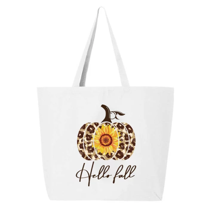 Hello Fall Sunflower Pumpkin 25L Jumbo Tote