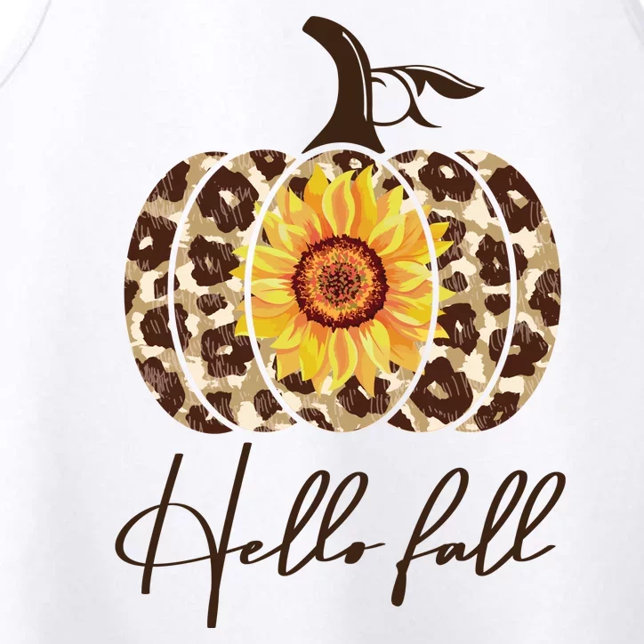 Hello Fall Sunflower Pumpkin Performance Tank