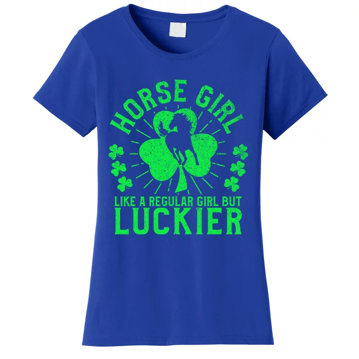 Horse Funny St Patricks Day Horseback Riding Equestrian Gift Women's T-Shirt