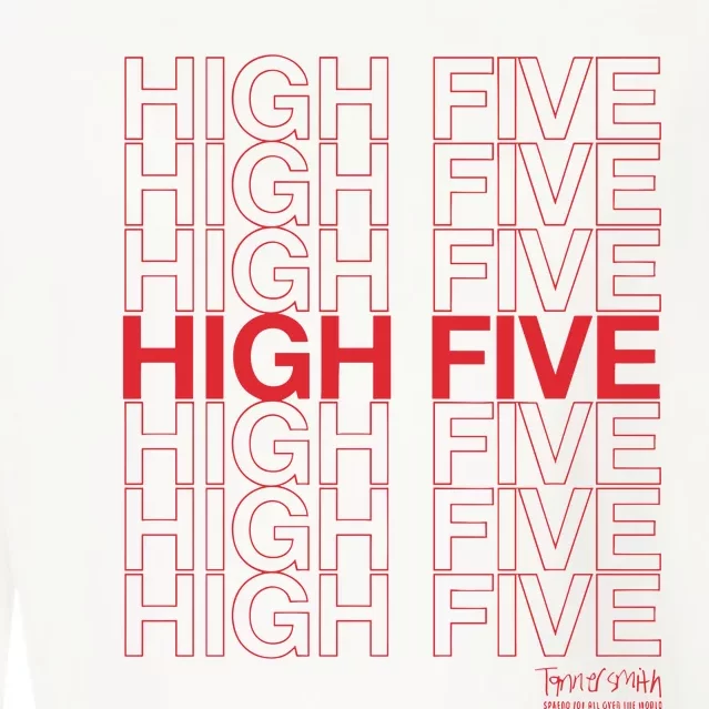 High Five Spread Joy All Over The World Cropped Pullover Crew