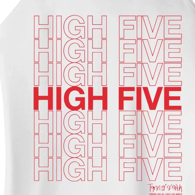 High Five Spread Joy All Over The World Women’s Perfect Tri Rocker Tank