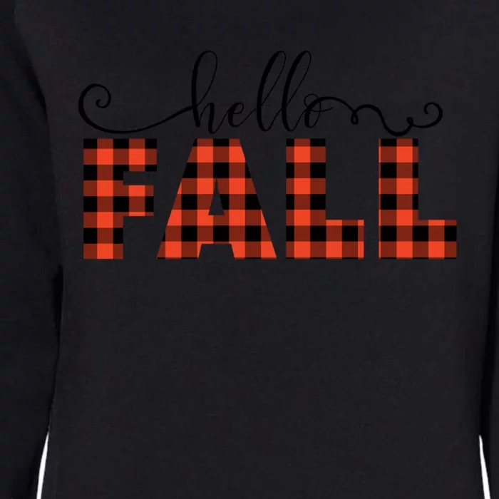 Hello Fall Season Greetings Autumn Leaves Pumpkin Spice Pun Funny Gift Womens California Wash Sweatshirt