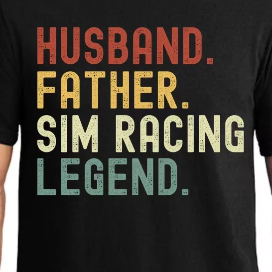 Husband Father Sim Racing Legend Racing Sim Esport Sim Racer Sim Racing Gamer Pajama Set