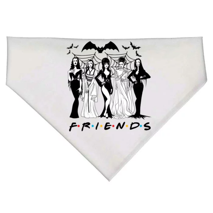 Halloween Friends Squad Goals Horror Squad Queens USA-Made Doggie Bandana